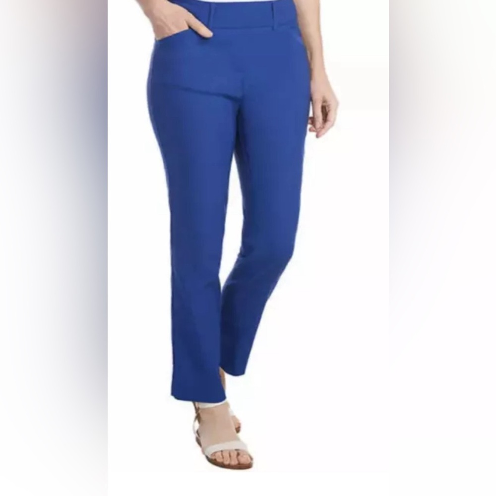 NWT Hilary Radley Women's Pull-On Tummy Control Ankle Pant Blue Size Small